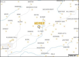 map of Weimer