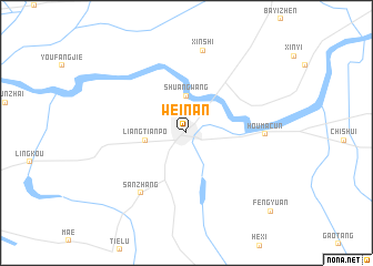 map of Weinan