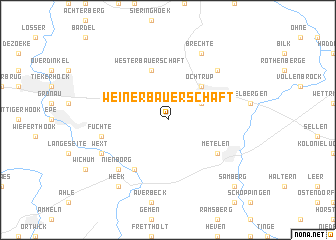 map of Weinerbauerschaft