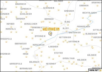 map of Weinheim