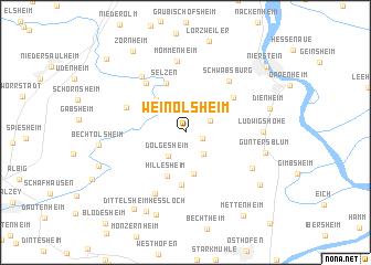 map of Weinolsheim