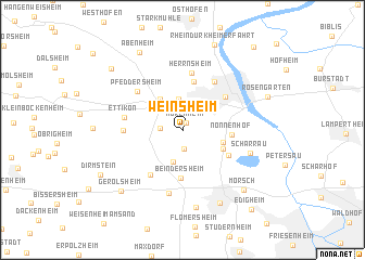 map of Weinsheim