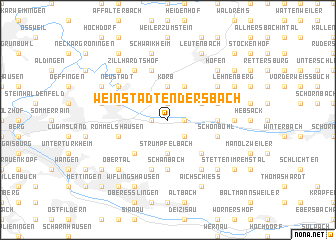 map of Weinstadt-Endersbach