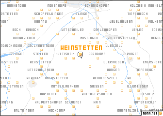 map of Weinstetten