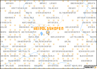 map of Weipoldshofen