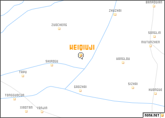 map of Weiqiuji
