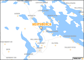 map of Weirs Beach