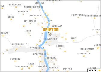 map of Weirton