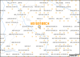 map of Weisenbach