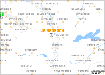 map of Weisenbach