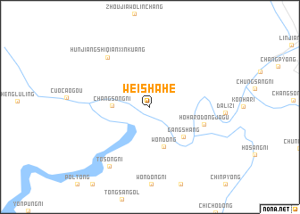 map of Weishahe