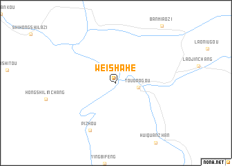 map of Weishahe