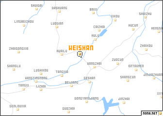 map of Weishan