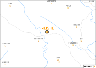 map of Weishe