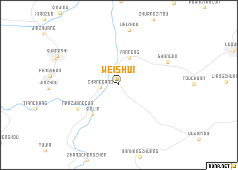 map of Weishui