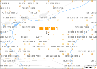 map of Weisingen