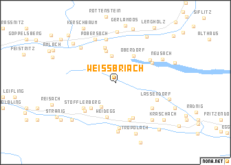 map of Weissbriach