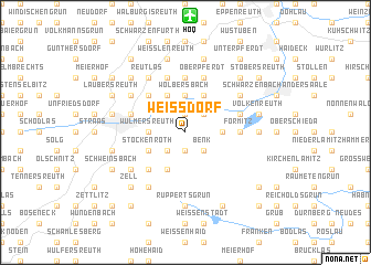 map of Weißdorf