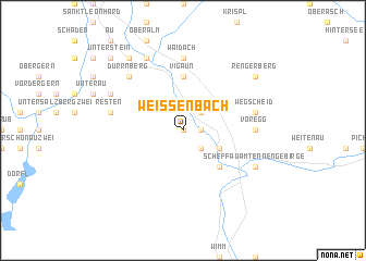 map of Weissenbach