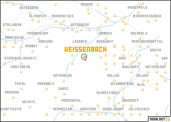 map of Weißenbach