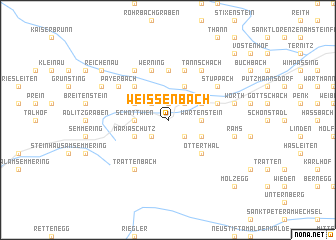 map of Weissenbach