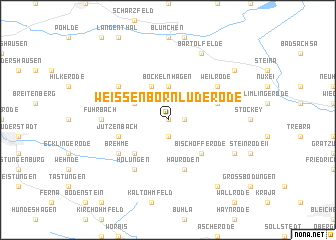 map of Weißenborn-Lüderode