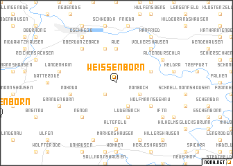 map of Weißenborn