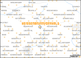 map of Weißenbrunn vorm Wald