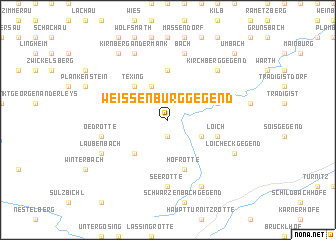 map of Weissenburggegend