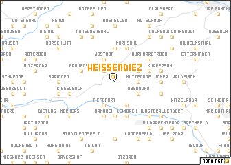 map of Weißendiez