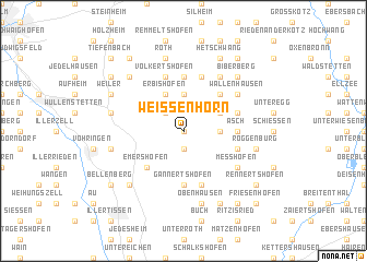 map of Weißenhorn