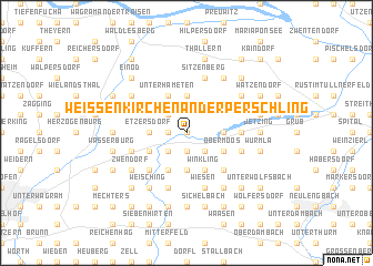 map of Weissenkirchen an der Perschling