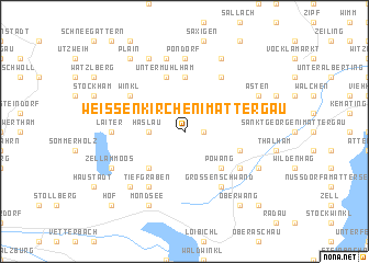 map of Weissenkirchen im Attergau