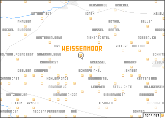 map of Weißenmoor