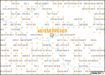 map of Weißenregen