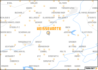 map of Weißewarte