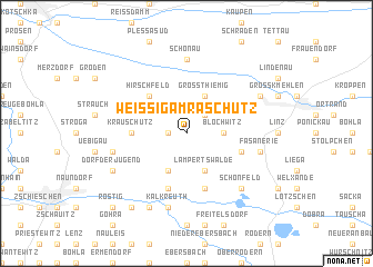 map of Weißig am Raschütz