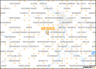 map of Weißig