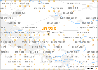 map of Weißig