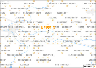 map of Weißig