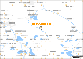 map of Weißkollm