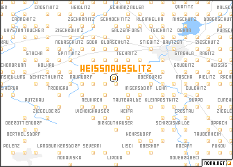 map of Weißnaußlitz