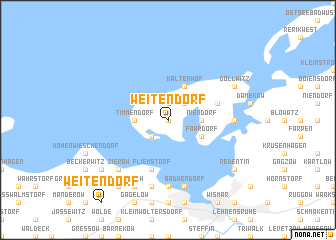 map of Weitendorf