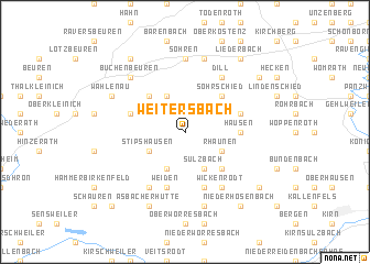 map of Weitersbach