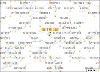 map of Weitingen