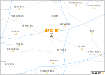 map of Weixian
