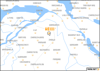 map of Weixi