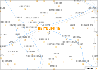 map of Weiyoufang