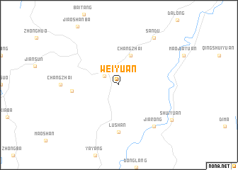 map of Weiyuan