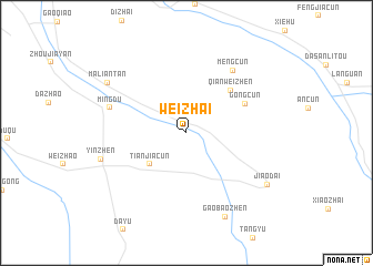 map of Weizhai